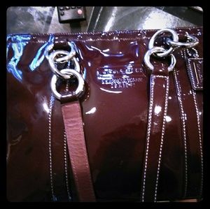 Burgundy Large Coach bag